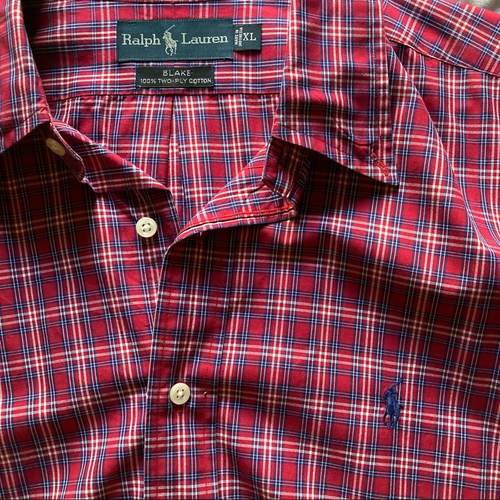 Ralph Lauren Short Sleeve Plaid Shirt